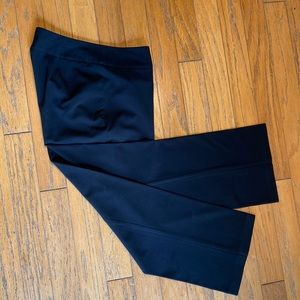 Chico’s Women’s Black Slacks, Size 6 (0.5), Dress Pants, Wide Leg Mid-Low Rise